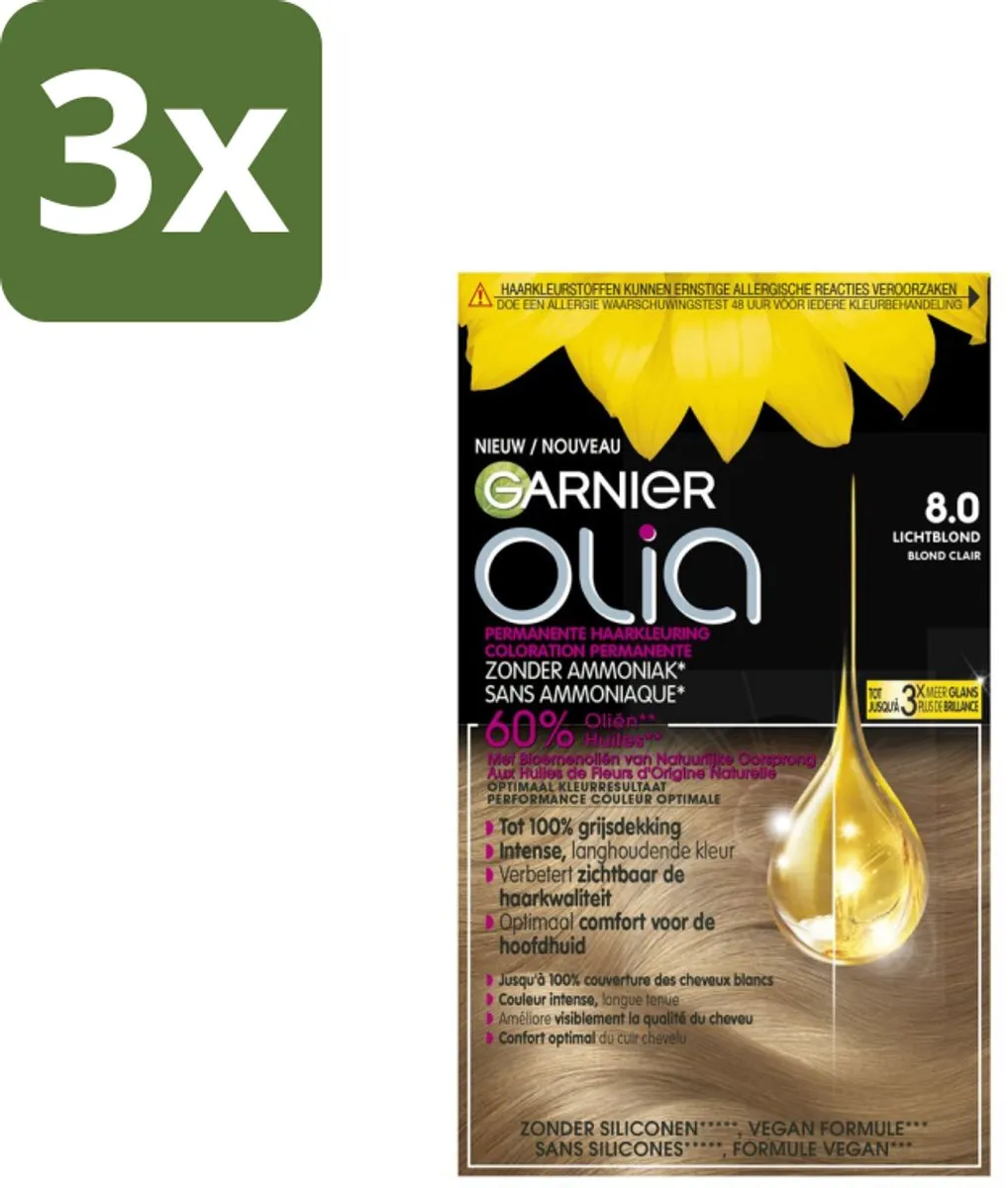 Garnier Olia 8 Lichtblond Haarkleuring 2958ml