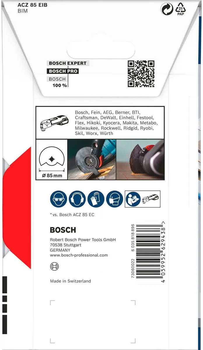 Bosch PRO ACZ 85 EIB Segmentzaagblad Starlock - 85mm - Bi-Metaal