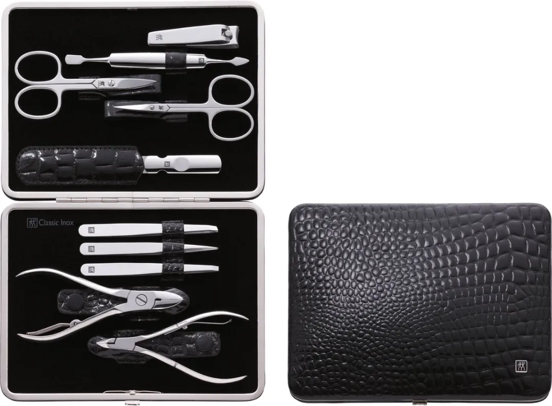 Zwilling Beauty Classic Inox Manicure & Pedicureset 10-delig - Zwart/Zilver