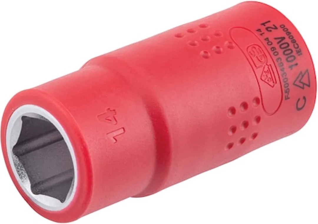 Würth VDE Geïsoleerde Dopsleutel 14mm 1/2 inch - 1 Stuk