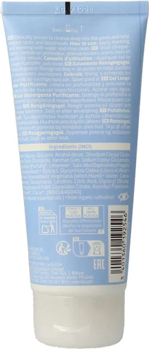Weleda Zuiverende Reinigingsgel 100ml