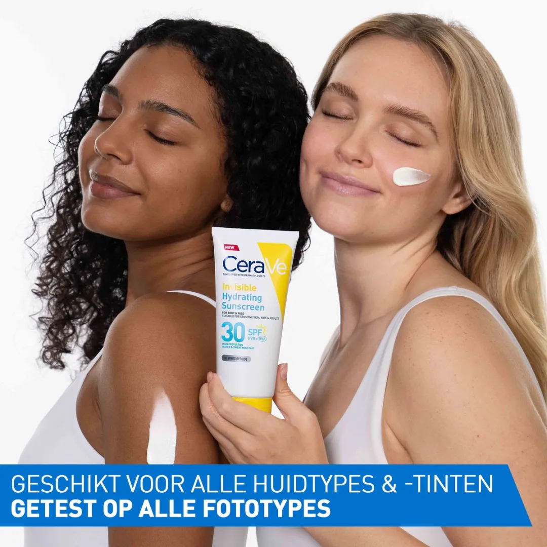 CeraVe Onzichtbare Zonnebrandcrème SPF30 75ml - Gezicht