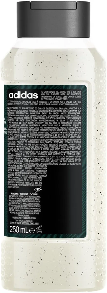 Adidas Active Skin & Mind Douchegel Deep Clean 250ml - 4 Stuks