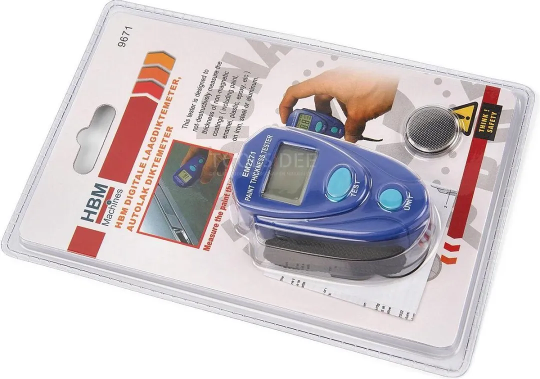 HBM Digitale Laagdiktemeter Autolak - met lamp