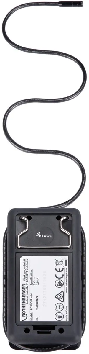 Rothenberger ROSCOPE Mini Inspectiecamera 120cm - Zwart/Rood