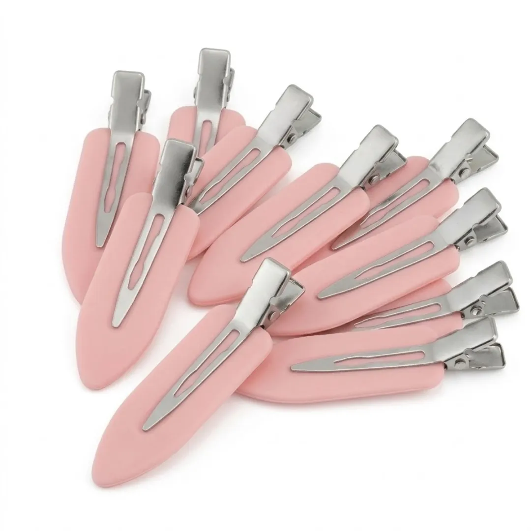 NuveX Roze Haarclips Set - 8 Stuks Metalen Spelden