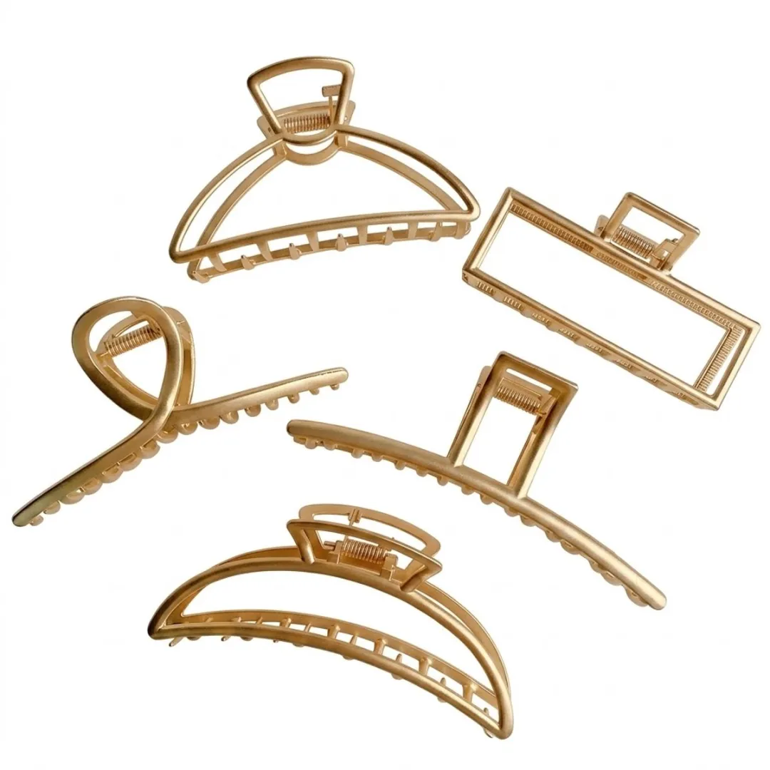 NuveX Goudkleurige Haarclips Set