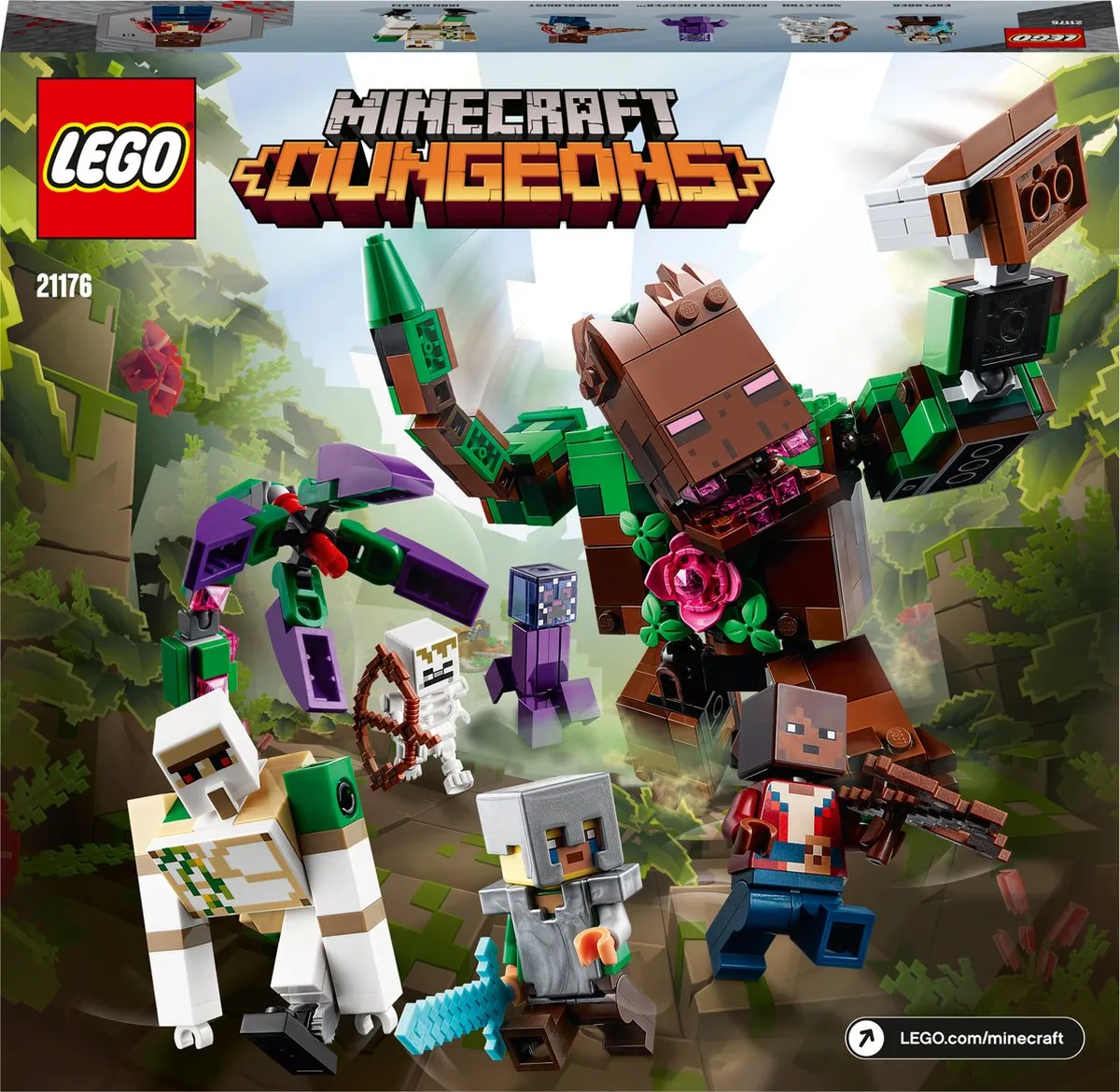 LEGO Minecraft De Junglechaos 21176 - 489 Stukken