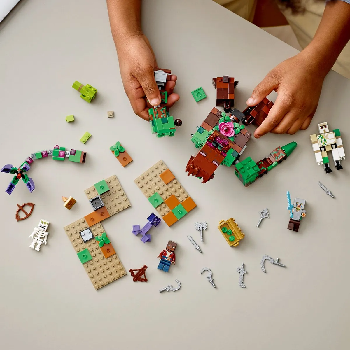 LEGO Minecraft De Junglechaos 21176 - 489 Stukken