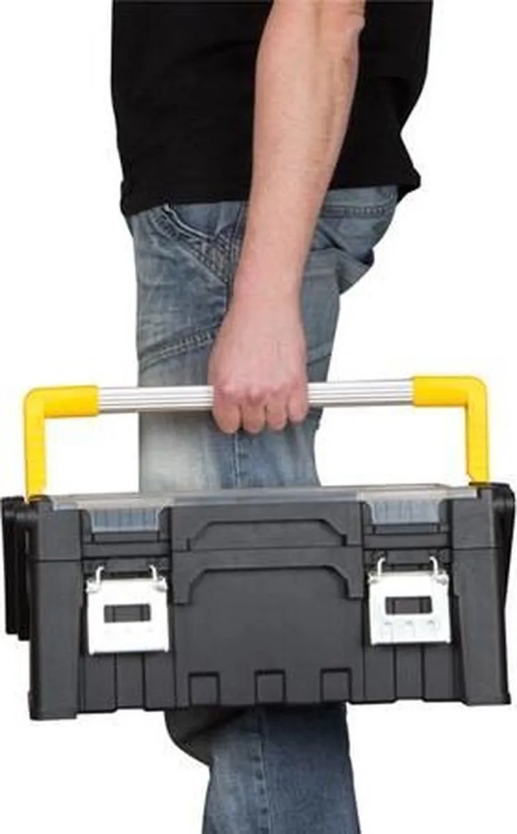 Perel Gereedschapsorganizer 4895224405113 - 13-delig - 455x240x200mm - Zwart/Geel