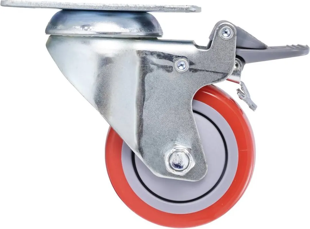 TOOLCRAFT Zwenkwiel 76mm - 100kg - 1 Stuk