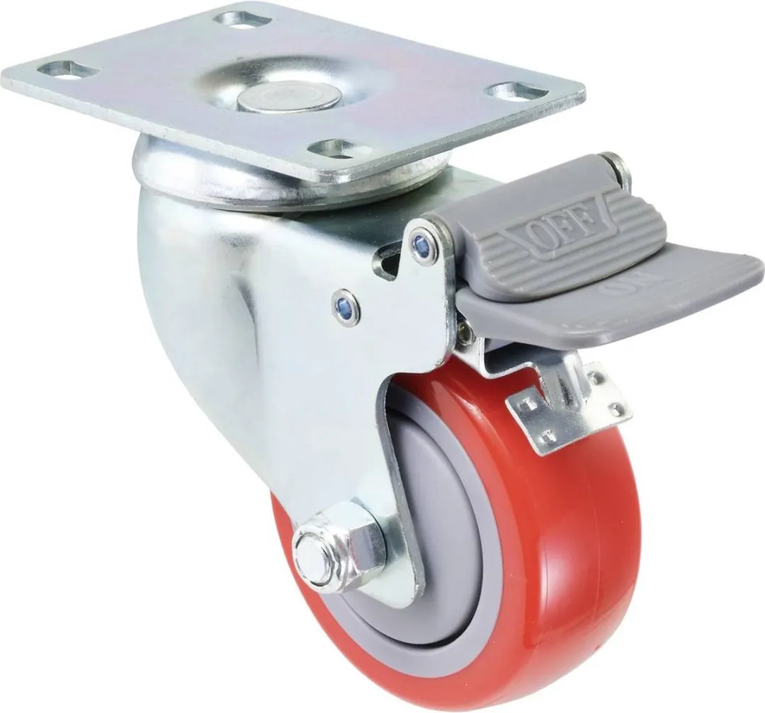 TOOLCRAFT Zwenkwiel 76mm - 100kg - 1 Stuk