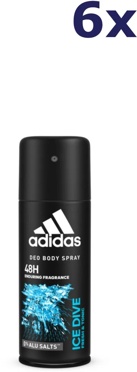adidas Deodorant Spray Ice Dive 6x150ml