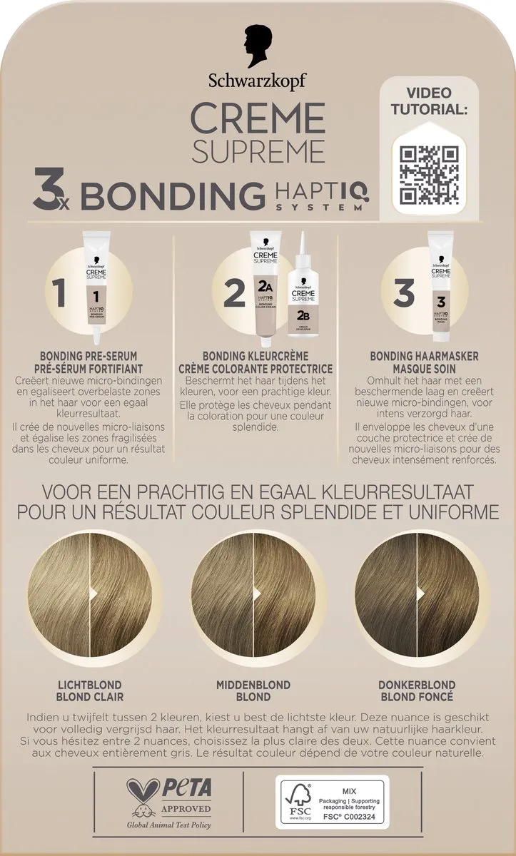 Schwarzkopf Crème Supreme 8-0 Haarkleuring 245g