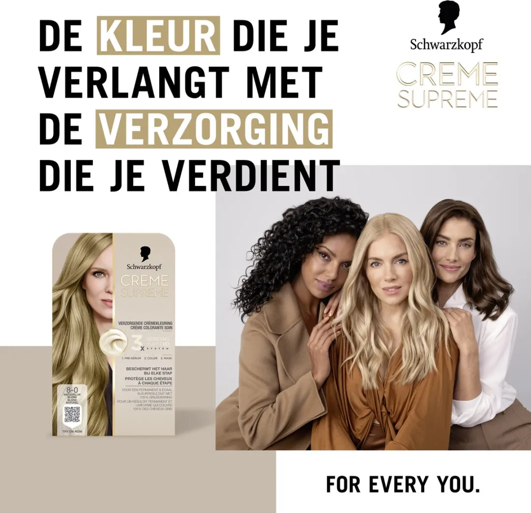 Schwarzkopf Crème Supreme 8-0 Haarkleuring 245g