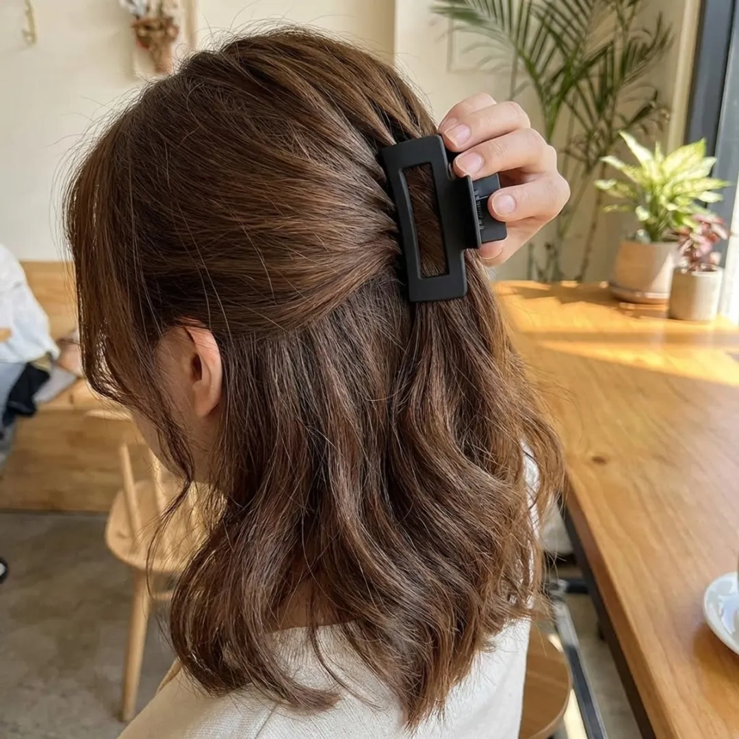 NUVEX Haarclips Set 20 Stuks - Matte Rechthoekige Klemmen
