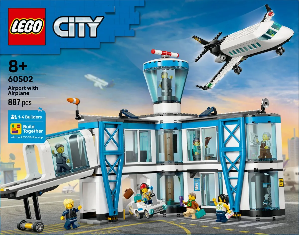 LEGO City Luchthaven 60502 Bouwset - 887 Stukken - 6 Minifiguren - afbeelding 6 van 6