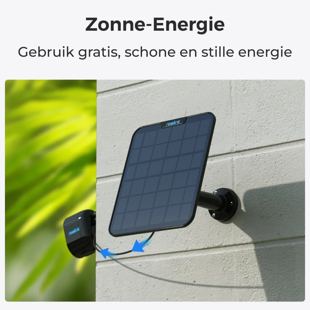 Reolink Zonnepaneel 6W - Zwart - afbeelding 6 van 6