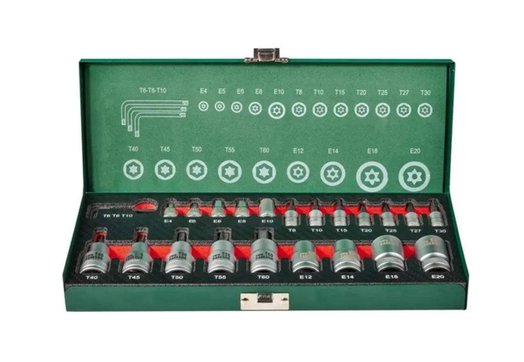 Parkside Torx Doppen & Bits Set 24-delig - Metrisch