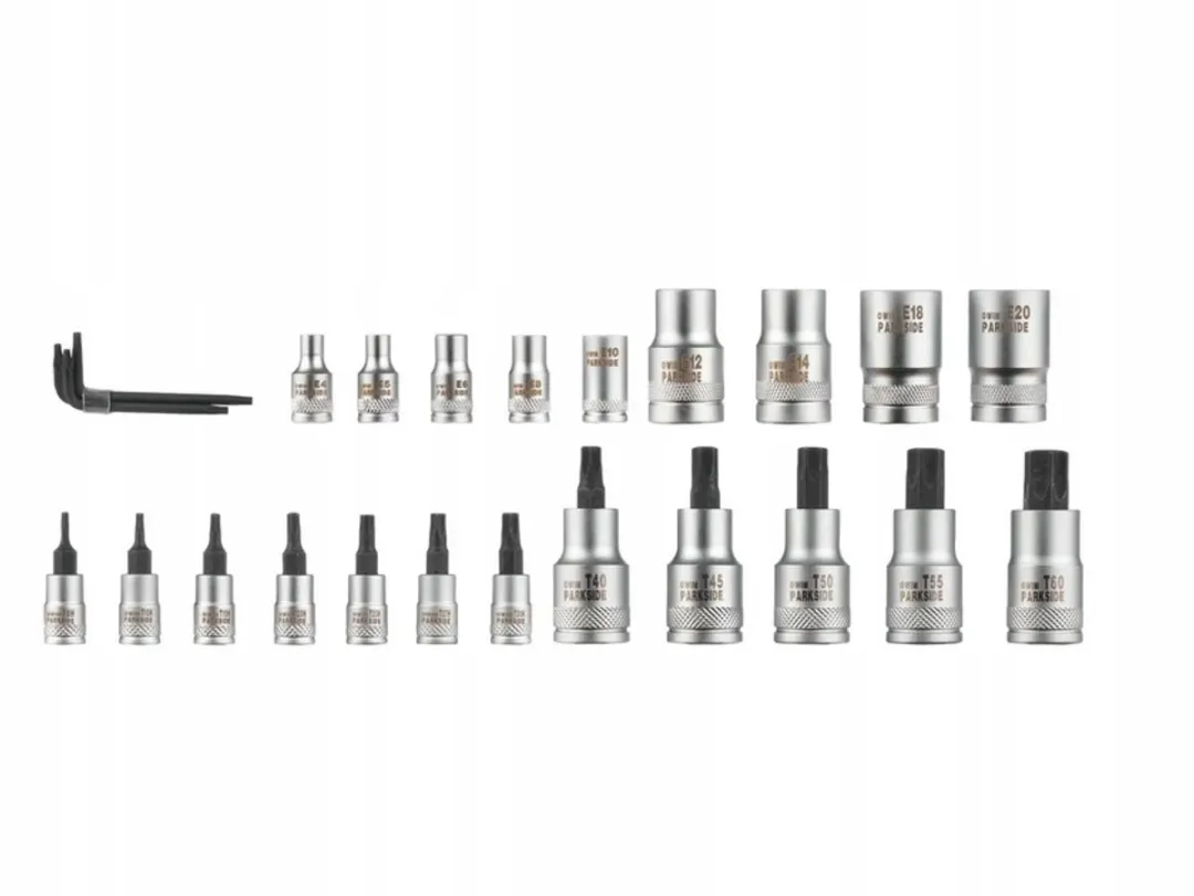 Parkside Torx Doppen & Bits Set 24-delig - Metrisch