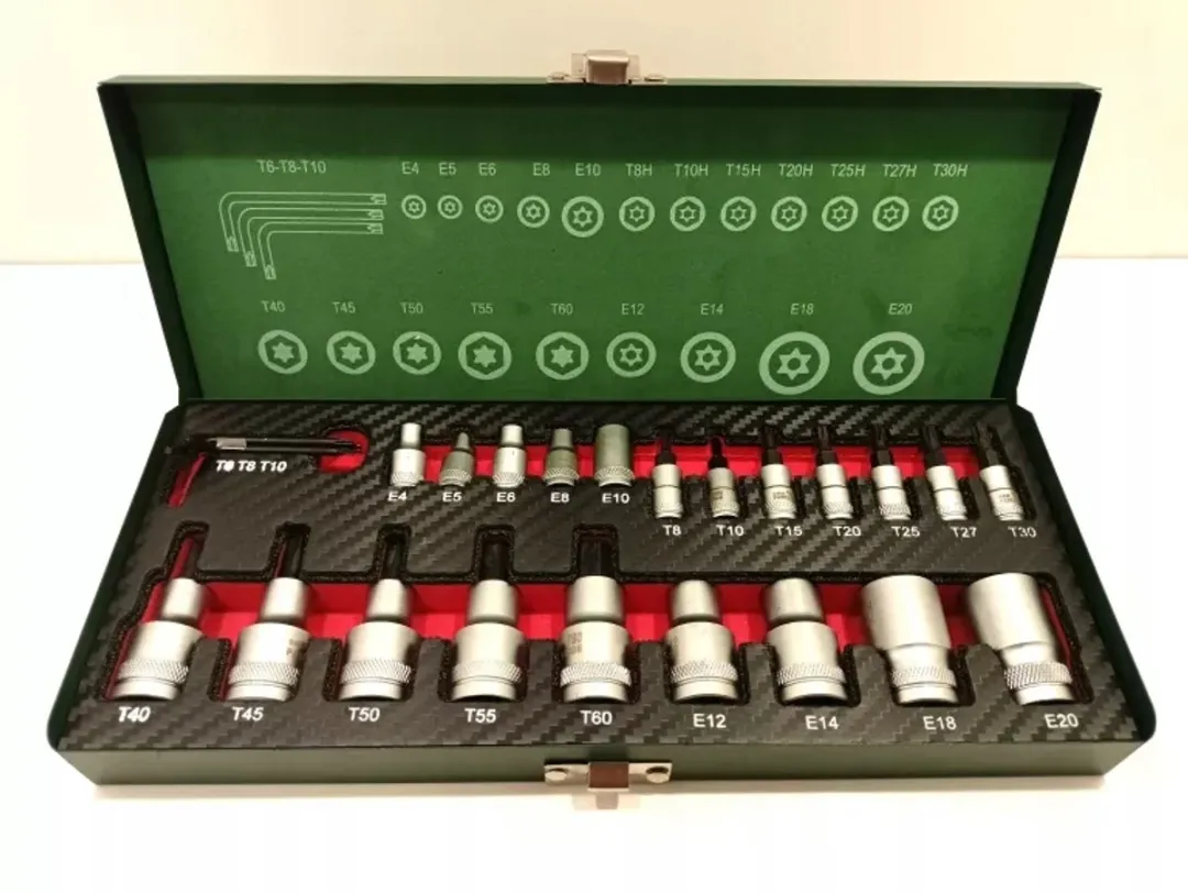 Parkside Torx Doppen & Bits Set 24-delig - Metrisch
