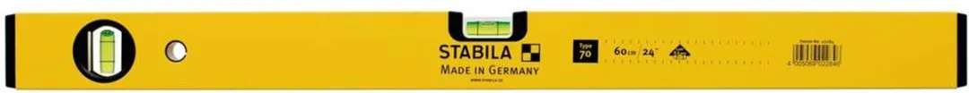 Stabila Type 70 Waterpas 80cm - Geel - afbeelding 6 van 6