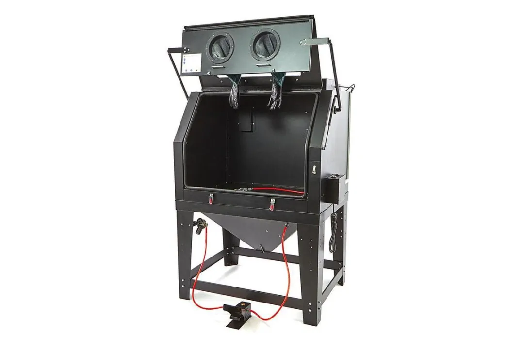 HBM SBC 990 Straalcabine met Afzuiging - MAT Zwart