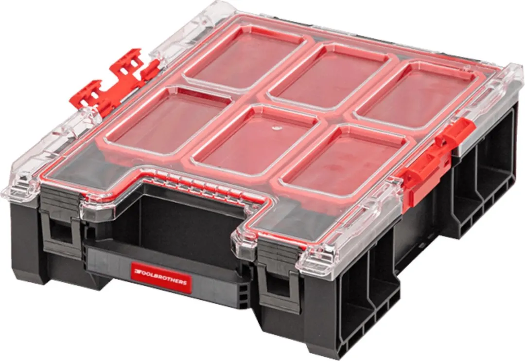 Toolbrothers RHINO XXL Organizer ECO M+ Dozen 5 Stuks - IP66 - Zwart/Rood