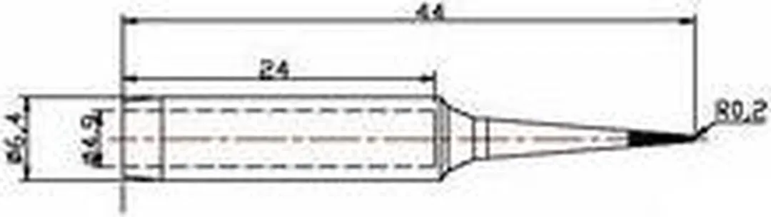 TOOLCRAFT TO-5082582 Soldeerpunt Naaldvorm 0.2mm