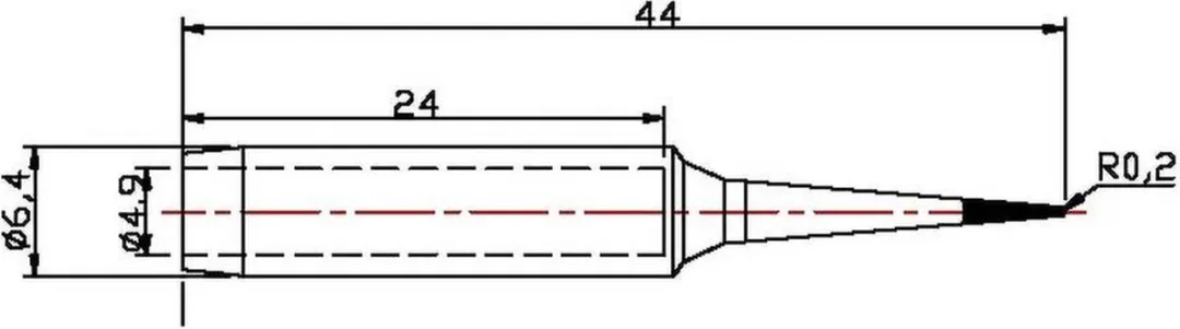 TOOLCRAFT TO-5082582 Soldeerpunt Naaldvorm 0.2mm