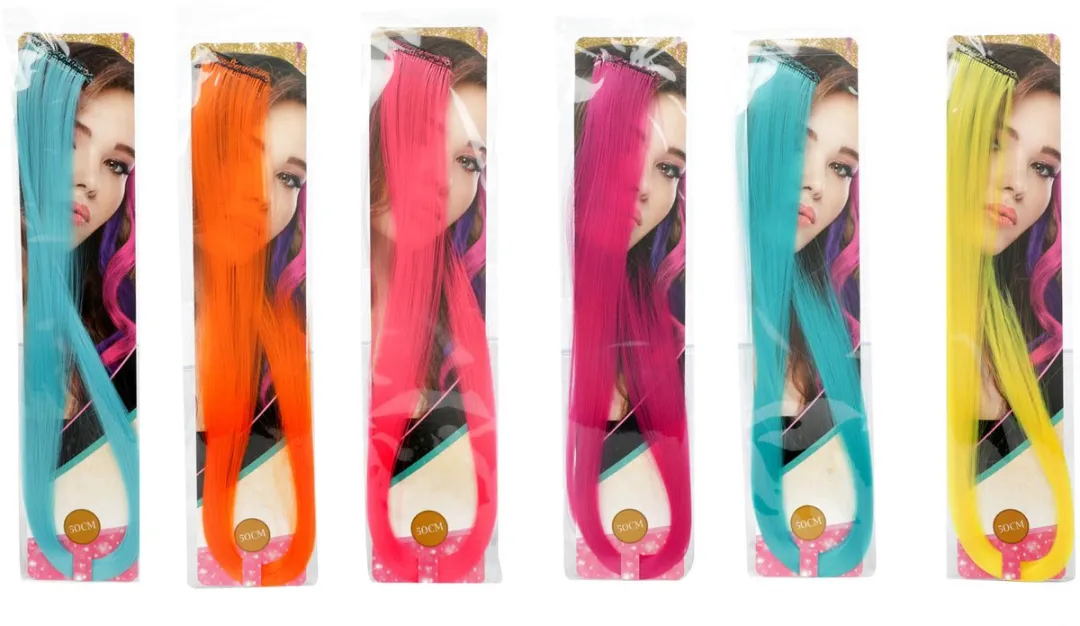Toi-Toys Fluorescerende Haarstuk 50cm