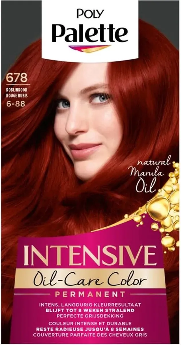 Schwarzkopf Poly Palette Haarverf 678 Robijnrood 115ml