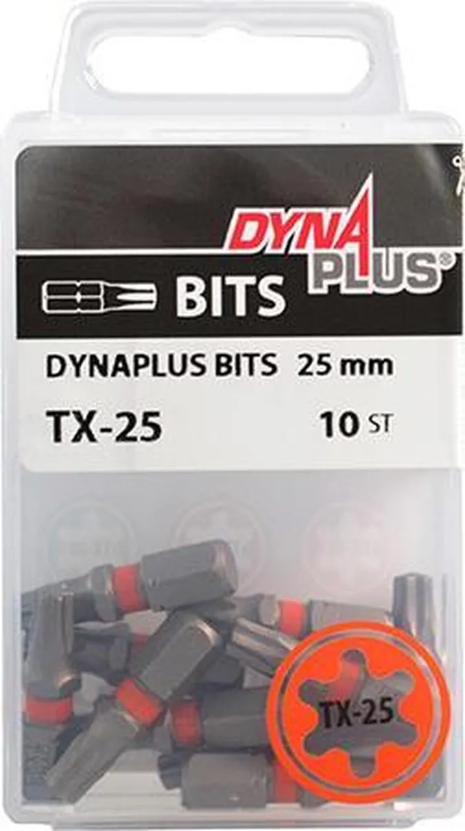 Dynaplus Torx 25 Schroefbit 25mm - 10 Stuks - afbeelding 6 van 6