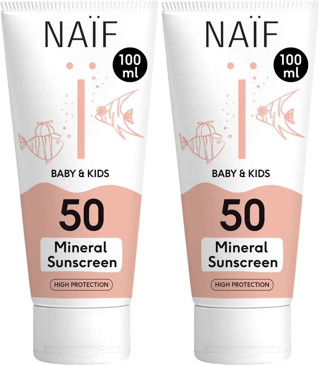 Naïf Zonnebrandcrème Voordeelset SPF50 2x100ml