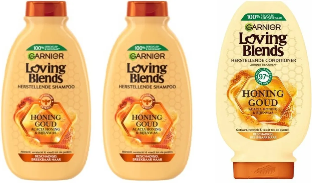 Garnier Loving Blends Honing Goud Shampoo & Conditioner