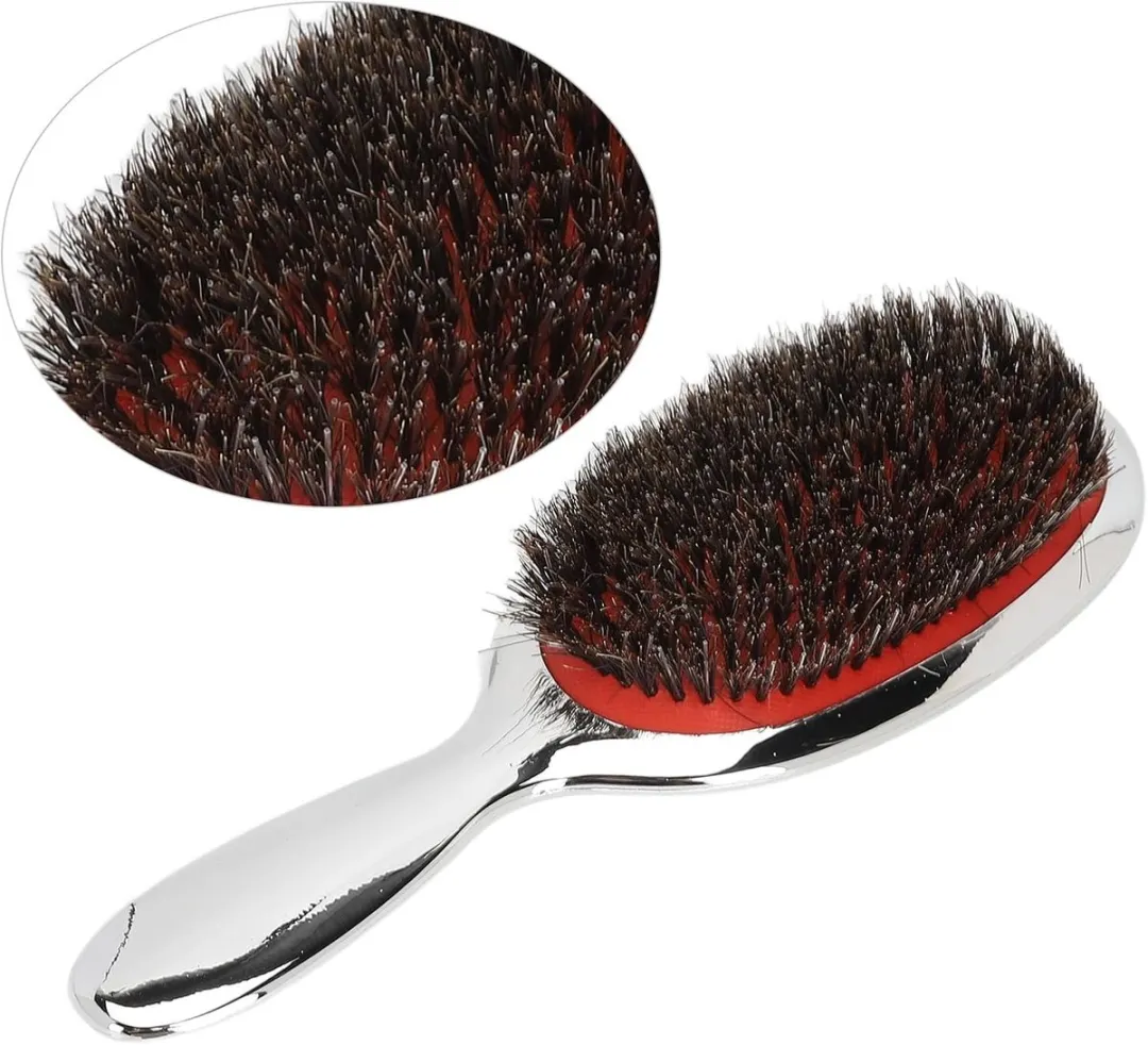 Luchtkussen Massage Kam - Dames Glatmakende Kam - Geschikt Voor Krullend En Recht Haar - Stijl Gereedschap (zilver)