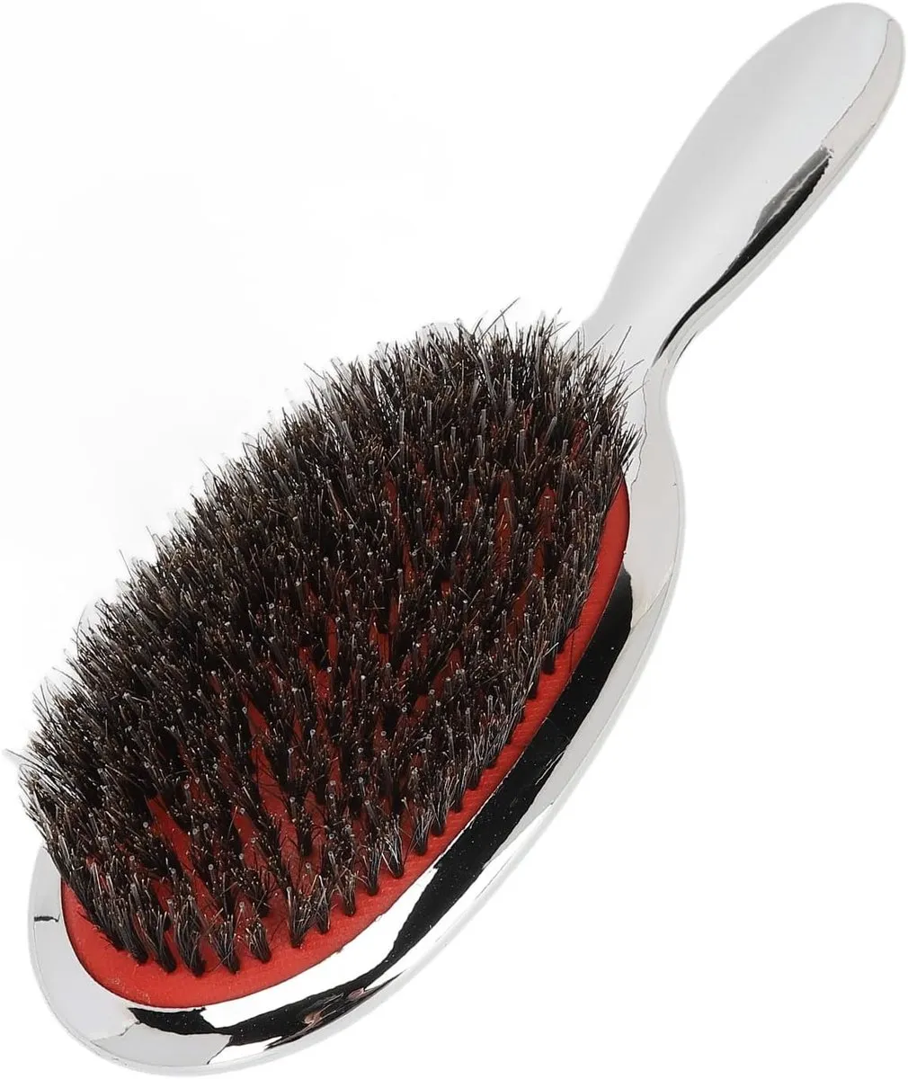 Luchtkussen Massage Kam - Dames Glatmakende Kam - Geschikt Voor Krullend En Recht Haar - Stijl Gereedschap (zilver)