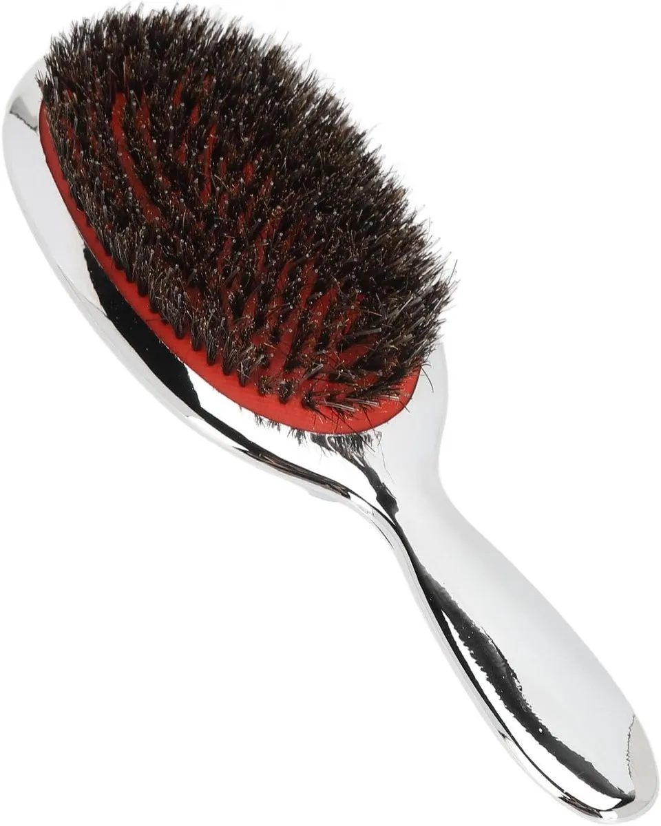 Luchtkussen Massage Kam - Dames Glatmakende Kam - Geschikt Voor Krullend En Recht Haar - Stijl Gereedschap (zilver)