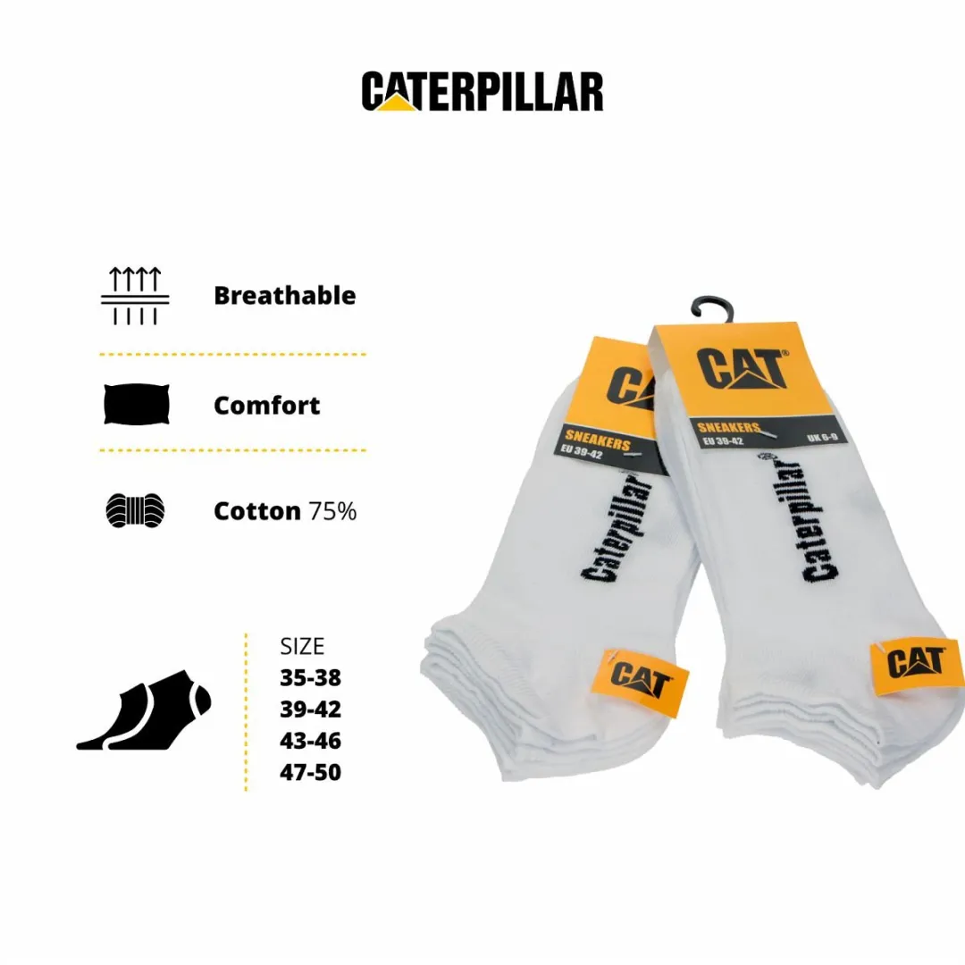 Caterpillar Korte Herensokken 6 Paar - Wit - 43-46