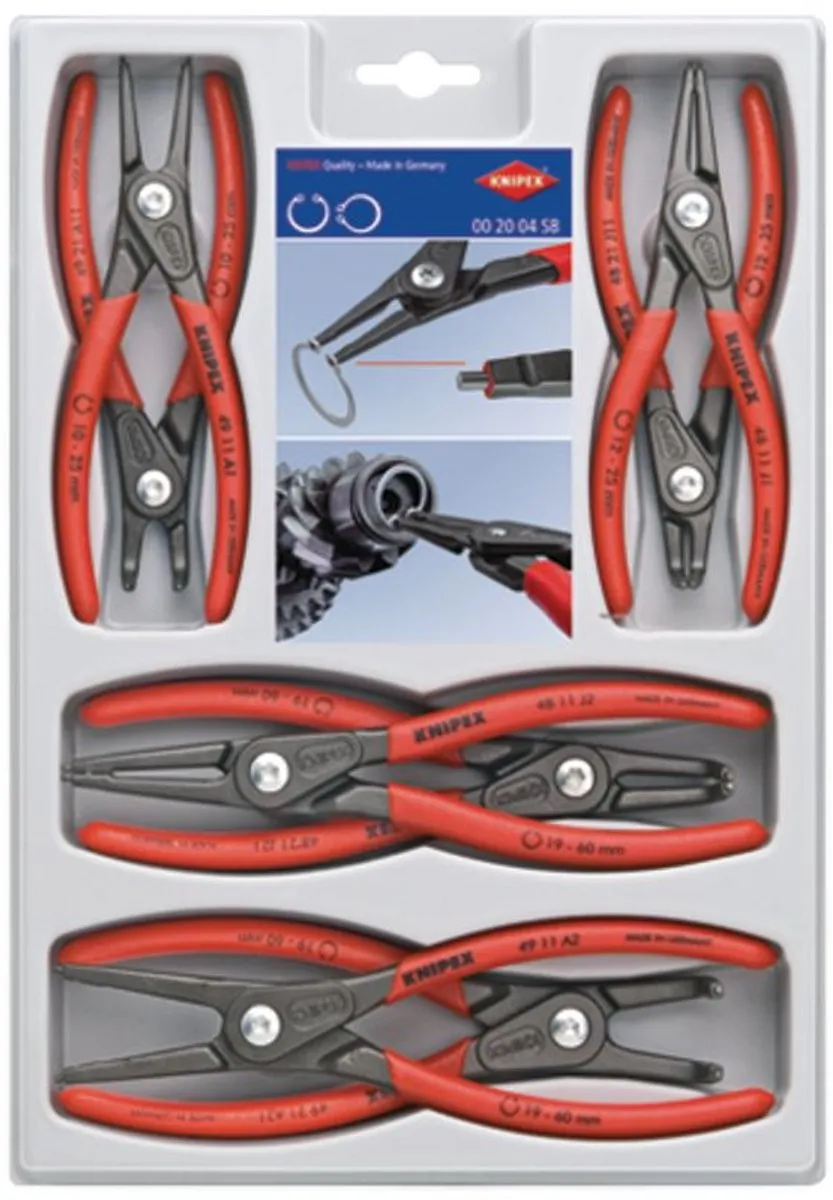 Knipex 002004V01 Borgveertangenset 8-delig