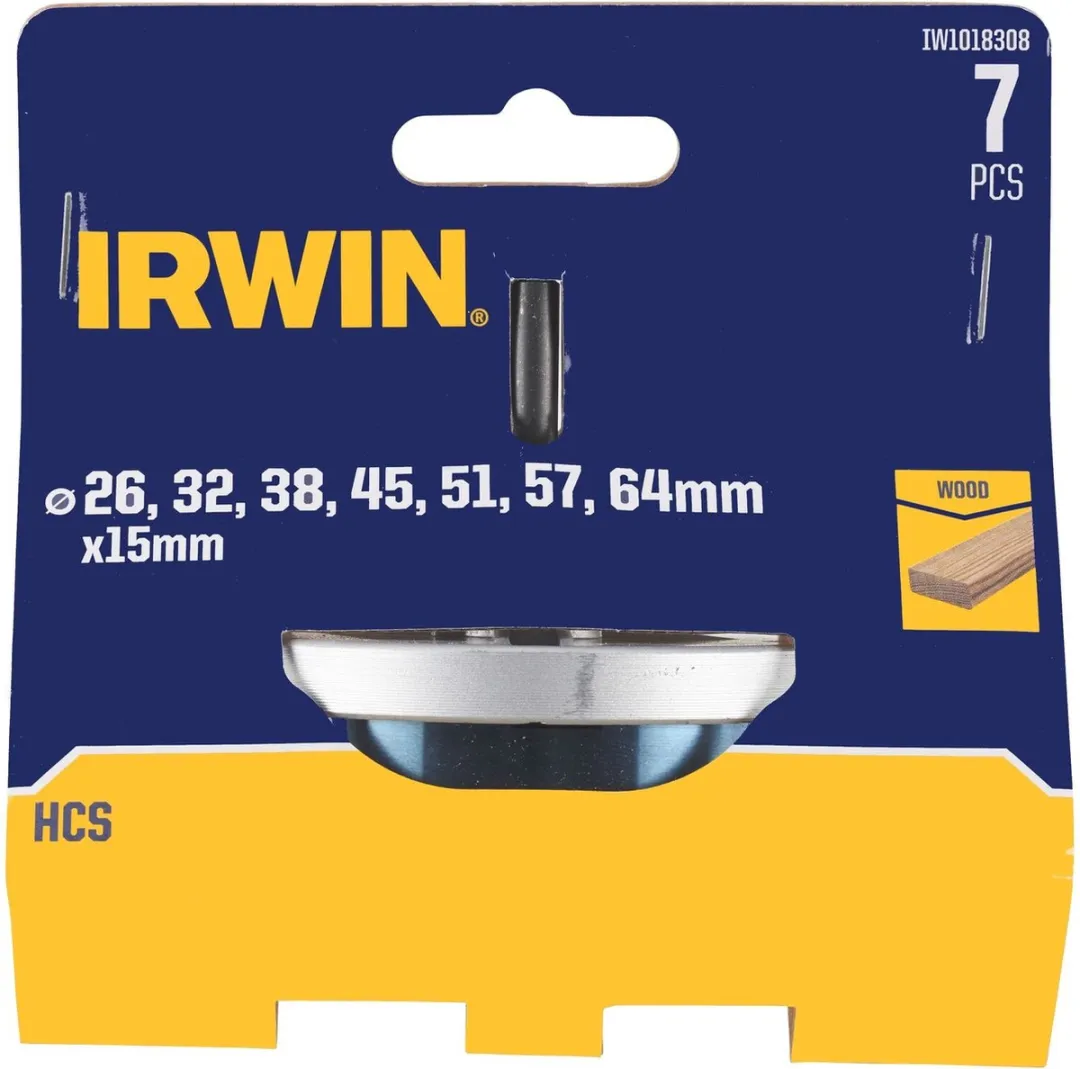 Irwin Gatenzagen Set 7-delig 26-64mm - Hout