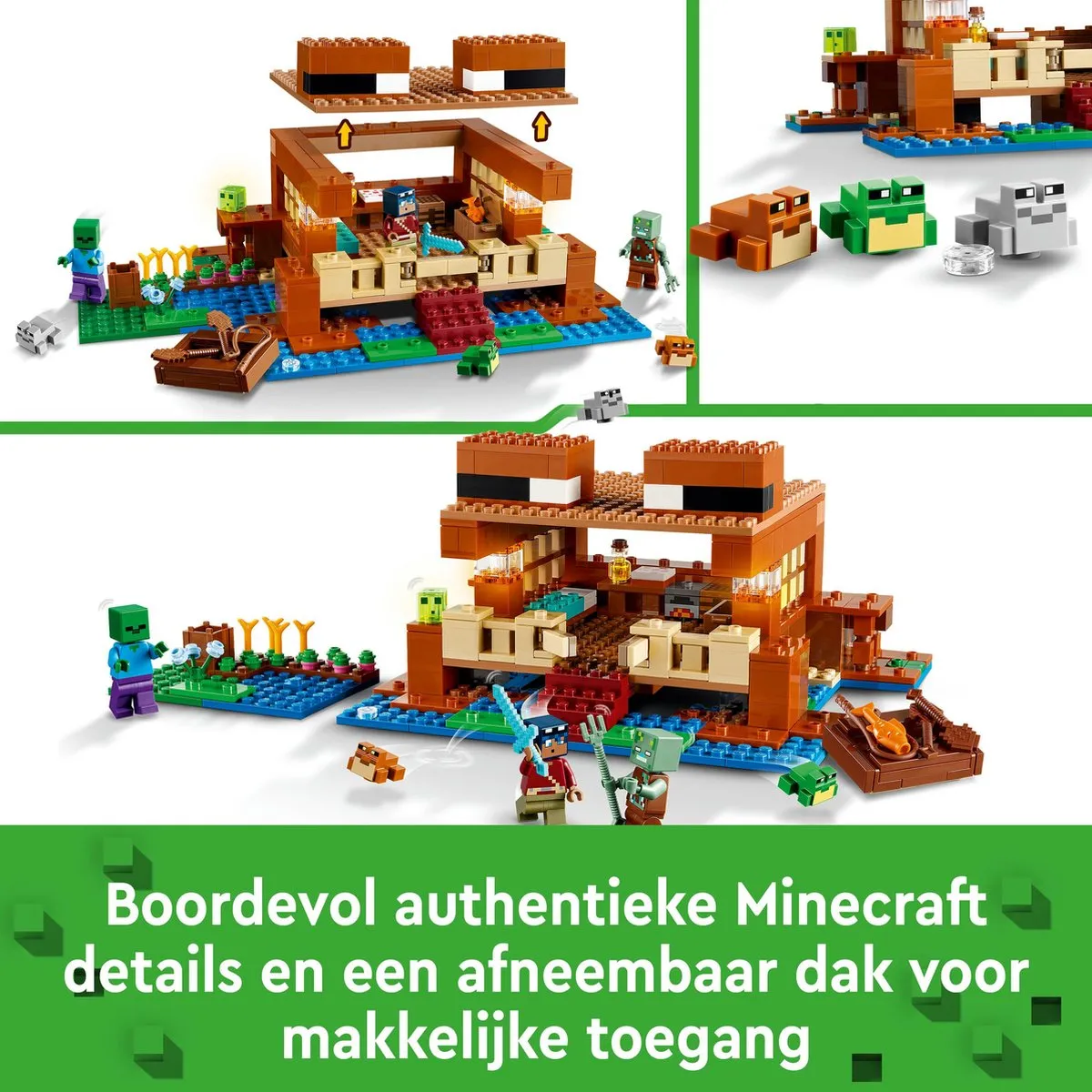 LEGO Minecraft Het Kikkerhuis 21256 - 400 Stenen