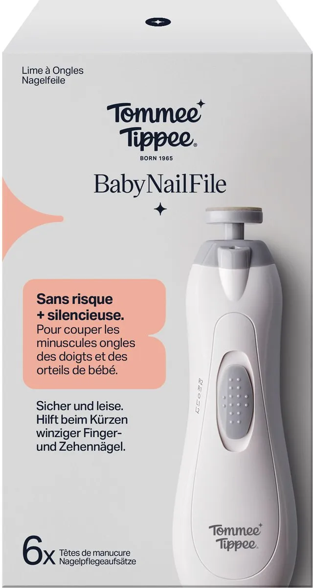 Tommee Tippee Elektrische Nageltrimmer - 8 Stuks - 2x AAA
