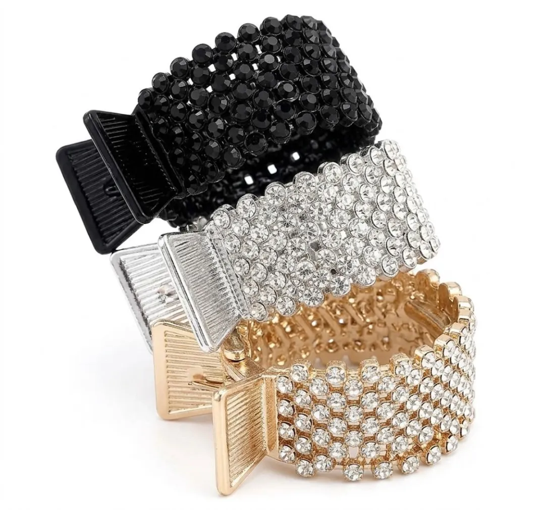 NuveX Strass Haarclips Set