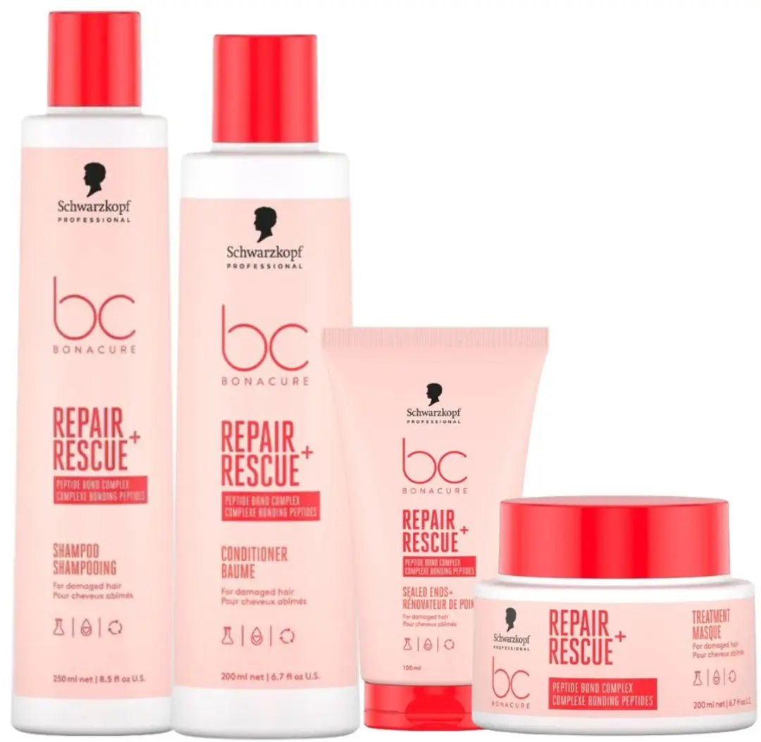 Schwarzkopf Bonacure Clean Performance Repair Rescue Care Set - 4 Stuks