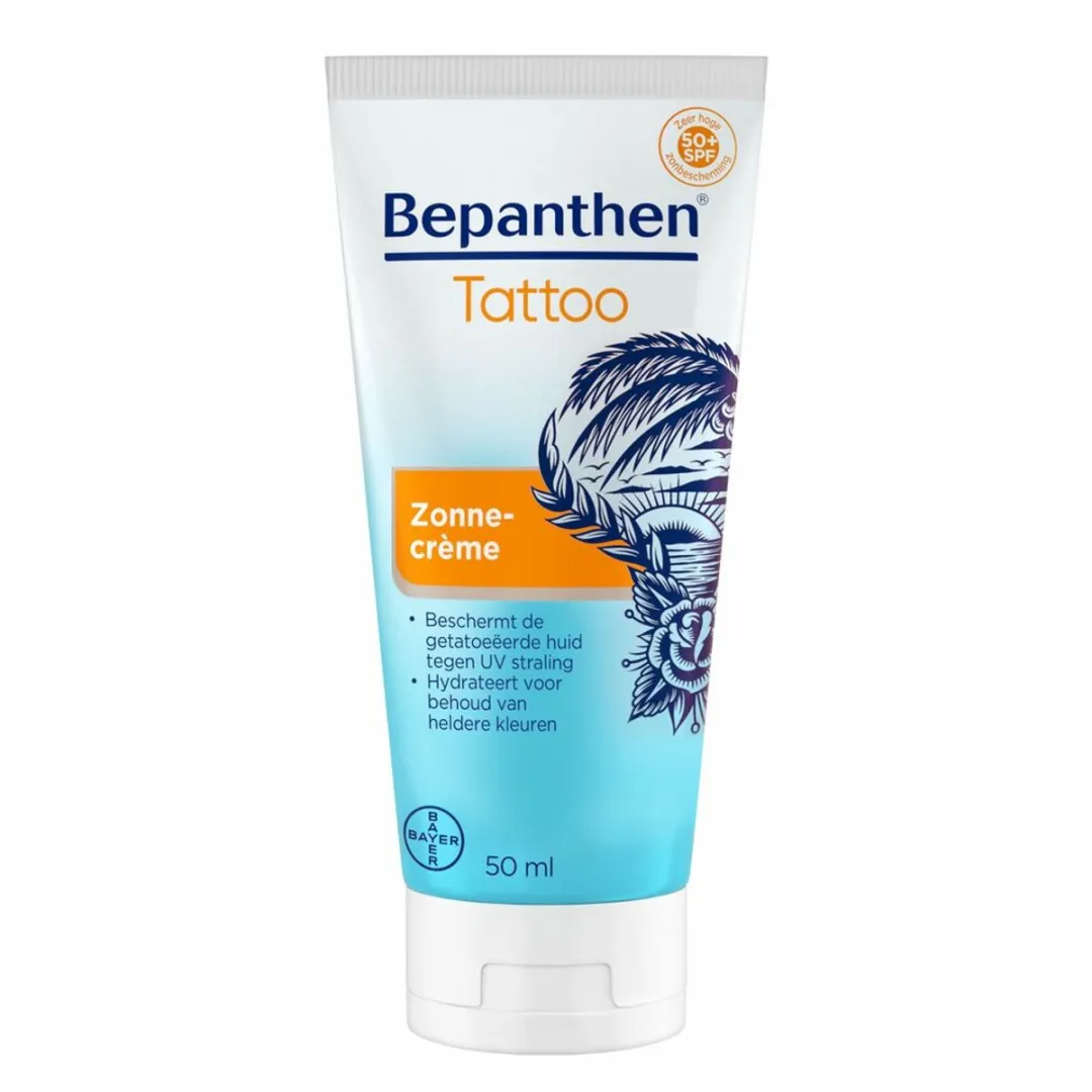 Bepanthen Tattoo Zonnecrème - 2 x 50 ml - Voordeelverpakking