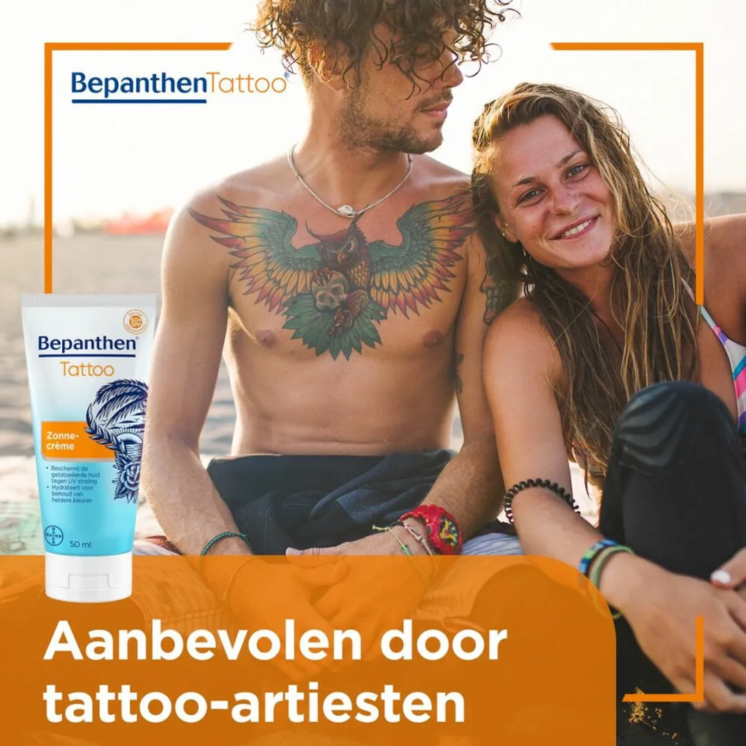 Bepanthen Tattoo Zonnecrème - 2 x 50 ml - Voordeelverpakking