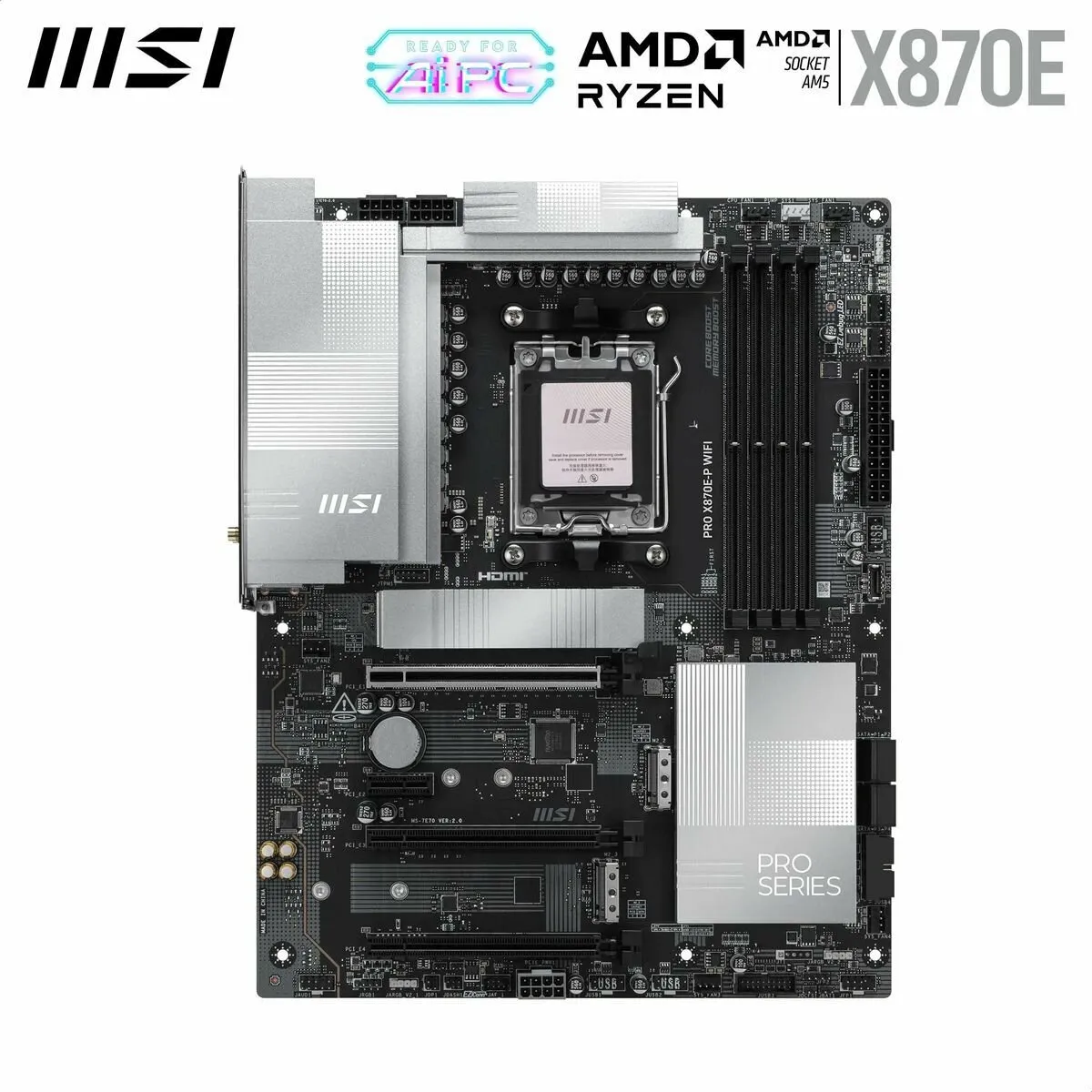 MSI PRO X870E-P WIFI Moederbord - AM5 - ATX