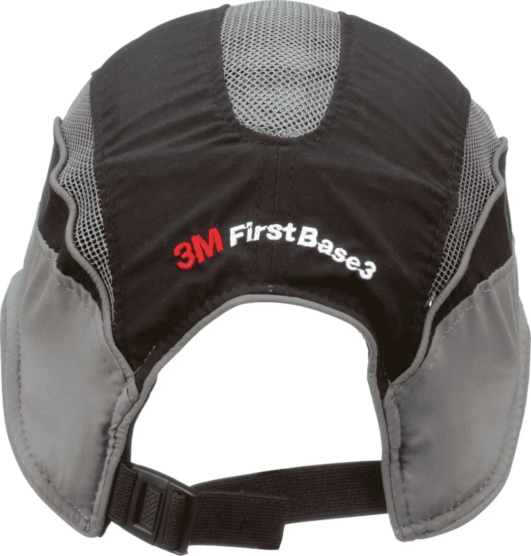 3M First Base 3 Veiligheidspet 54mm - Zwart/Grijs