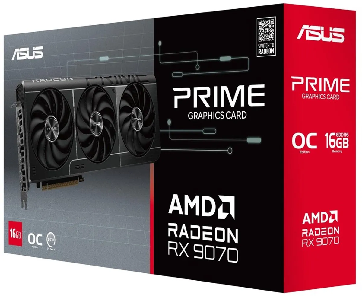 ASUS PRIME Radeon RX 9070 Videokaart 16GB GDDR6 - afbeelding 6 van 6
